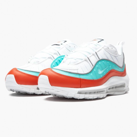 Nike Womens Air Max 98 Cosmic Clay Light Aqua AT6640 801 Running Sneakers