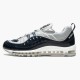 Nike Womens/Mens Air Max 98 Supreme Obsidian 844694 400 Running Sneakers