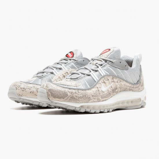 Nike Womens/Mens Air Max 98 Supreme Snakeskin 844694 100 Running Sneakers