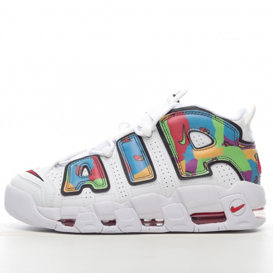 Nike Air More Uptempo Peace Love Swoosh DM8150-100 Casual Shoes