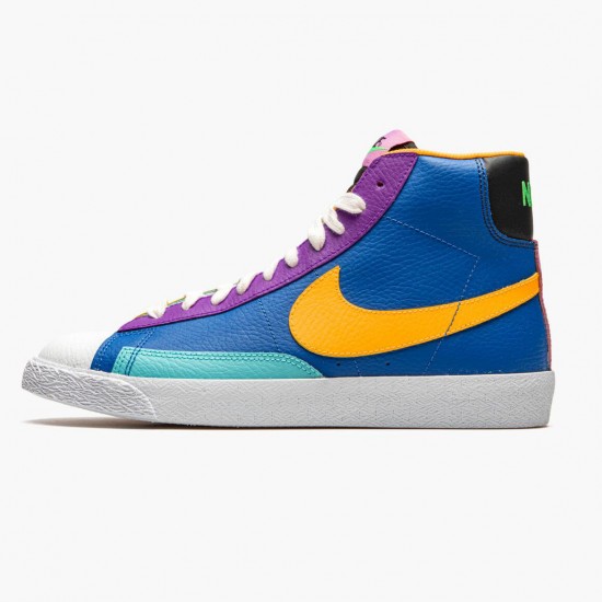 Nike Womens/Mens Blazer Mid Multi Color CZ9441 400 Running Sneakers