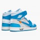 Nike Mens Air Jordan 1 Retro High Off White University Blue AQ0818 148 Running Sneakers