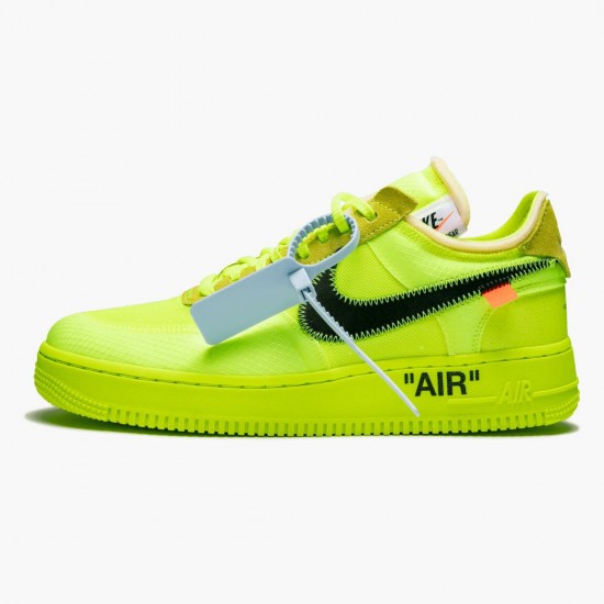 Nike Womens/Mens Air Force 1 Low Off White Volt AO4606 700 Running Sneakers