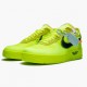 Nike Womens/Mens Air Force 1 Low Off White Volt AO4606 700 Running Sneakers