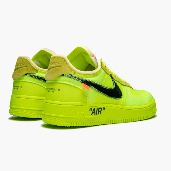 Nike Womens/Mens Air Force 1 Low Off White Volt AO4606 700 Running Sneakers