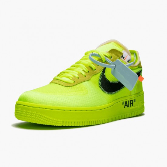 Nike Womens/Mens Air Force 1 Low Off White Volt AO4606 700 Running Sneakers