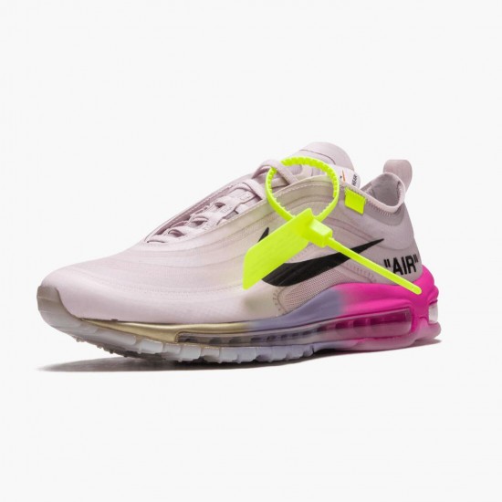 Nike Mens Air Max 97 Off White Elemental Rose Serena Queen AJ4585 600 Running Sneakers