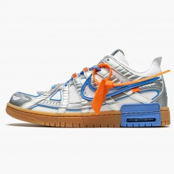 Nike Men's Air Rubber Dunk Off White UNC CU6015 100 Running Sneakers