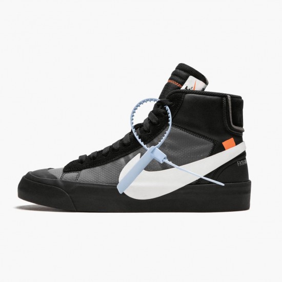 Nike Womens/Mens Blazer Mid Off White Grim Reaper AA3832 001 Running Sneakers