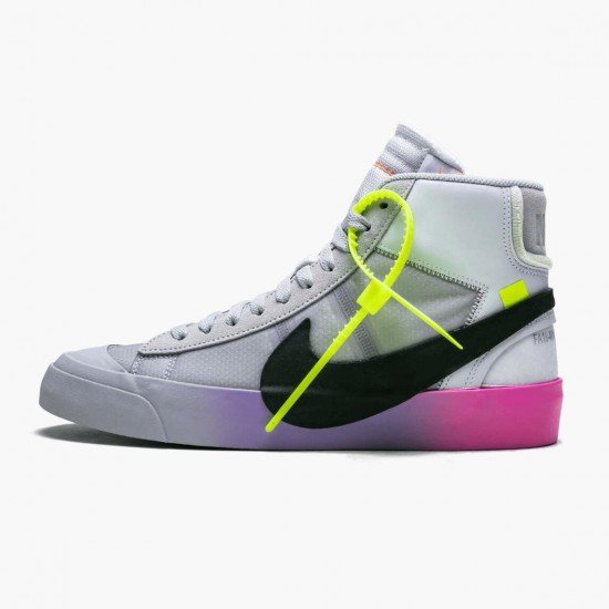 Nike Womens/Mens Blazer Mid Off-White Wolf Grey Serena Queen AA3832 002 Running Sneakers