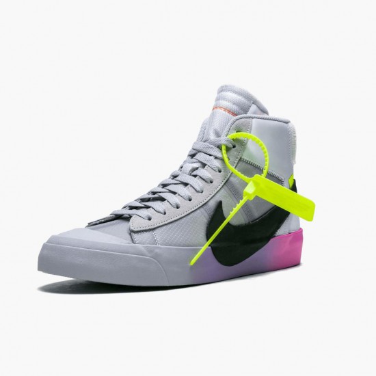 Nike Womens/Mens Blazer Mid Off-White Wolf Grey Serena Queen AA3832 002 Running Sneakers