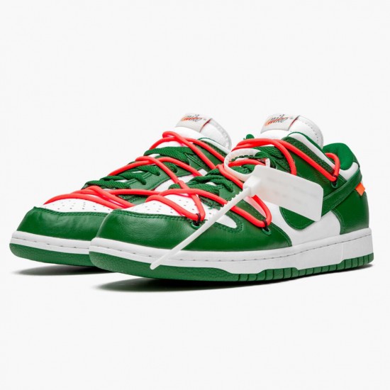 Nike Womens/Mens Dunk Low Off White Pine Green CT0856 100 Running Sneakers