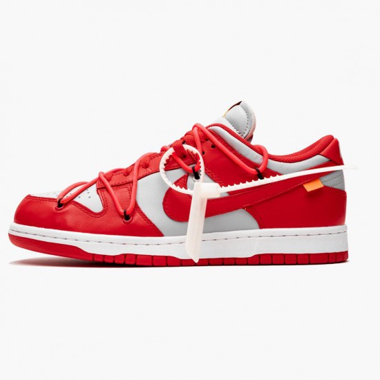 Nike Womens/Mens Dunk Low Off White University Red CT0856 600 Running Sneakers