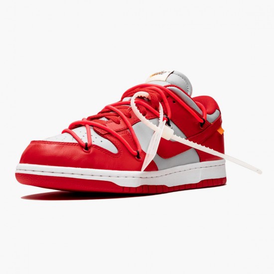 Nike Womens/Mens Dunk Low Off White University Red CT0856 600 Running Sneakers