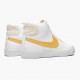 Nike Womens/Mens SB Zoom Blazer Mid White Celestial Gold CJ6983 102 Running Sneakers