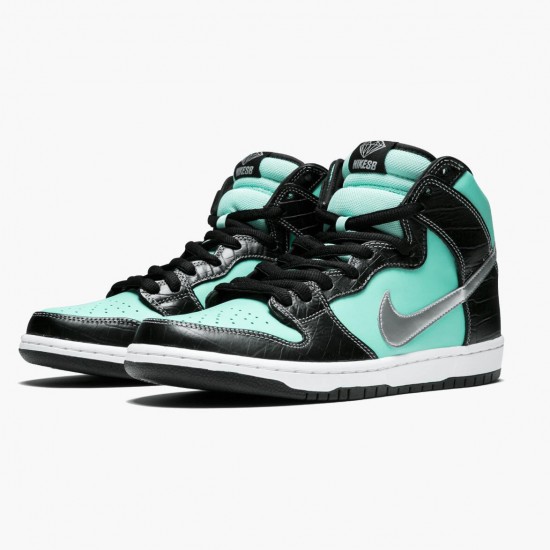 Nike Womens/Mens Dunk SB High Diamond Supply Co Tiffany 653599 400 Running Sneakers