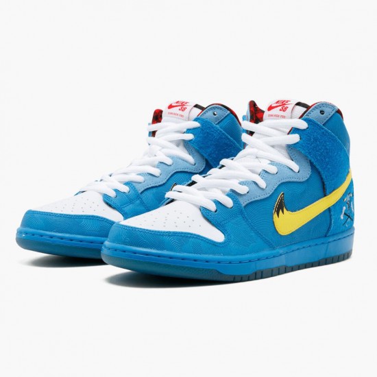 Nike Mens Dunk SB High Familia Blue Ox 313171 471 Running Sneakers