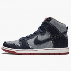 Nike Men's SB Dunk High Reese Forbes Denim CT6680 100 Running Sneakers