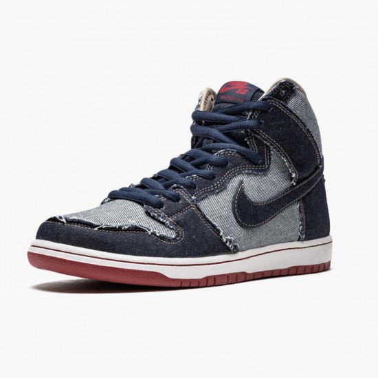 Nike Mens SB Dunk High Reese Forbes Denim CT6680 100 Running Sneakers