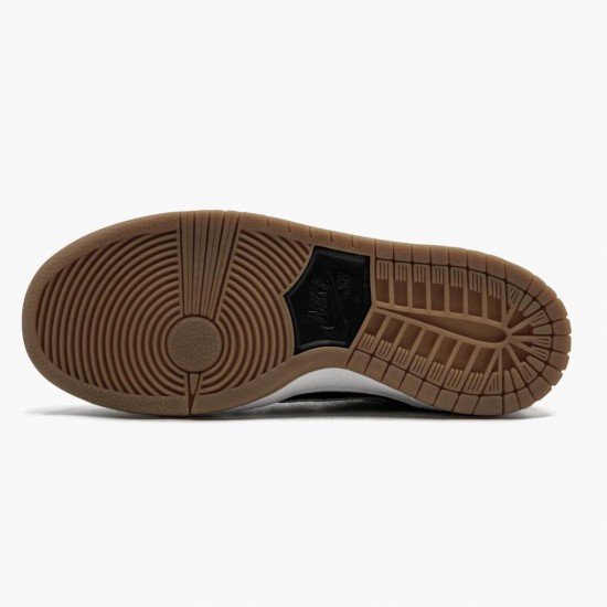 Nike Mens SB Dunk Low Black White Gum 854866 019 Running Sneakers