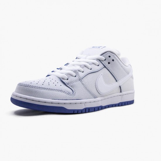 Nike Womens/Mens SB Dunk Low Premium White Game Royal CJ6884 100 Running Sneakers