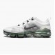 Nike Womens/Mens Air VaporMax 2019 Premium White Platinum Tint Lime Blast AT6810 100 Running Sneakers