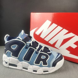 Nike Air More Uptempo 96 Denim CJ6125-100 Navy Deep Blue Shoes