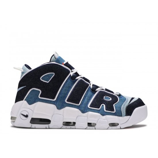 Latest Nike Air More Uptempo 96 Denim CJ6125-100 Navy Deep Blue Shoes