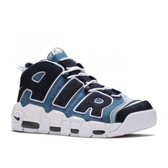 Latest Nike Air More Uptempo 96 Denim CJ6125-100 Navy Deep Blue Shoes