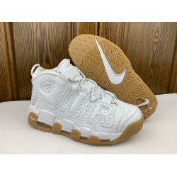 Nike Air More Uptempo 96 White Gum W/M White Brown Shoes 414962-103