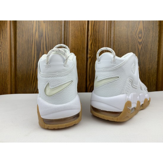 Shop Nike Air More Uptempo 96 White Gum W/M White Brown Shoes 414962-103