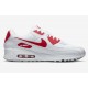 Nike Mens Air Max 90 White Red DX8966-100 Running Sneakers