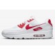 Nike Mens Air Max 90 White Red DX8966-100 Running Sneakers