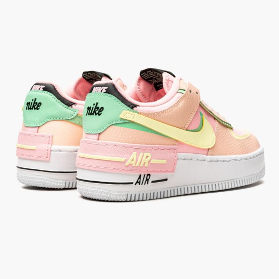 Nike Womens Air Force 1 Low Shadow Arctic Punch Running Sneakers CU8591-601