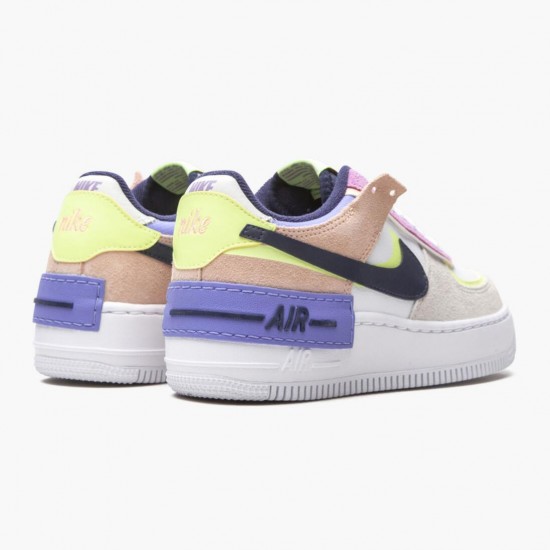 Nike Womens Air Force 1 Low Shadow Photon Dust Crimson Tint Running Sneakers CI0919 101