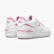 Nike Womens Air Force 1 Low Shadow White/Magic Flamingo Running Sneakers CI0919-102