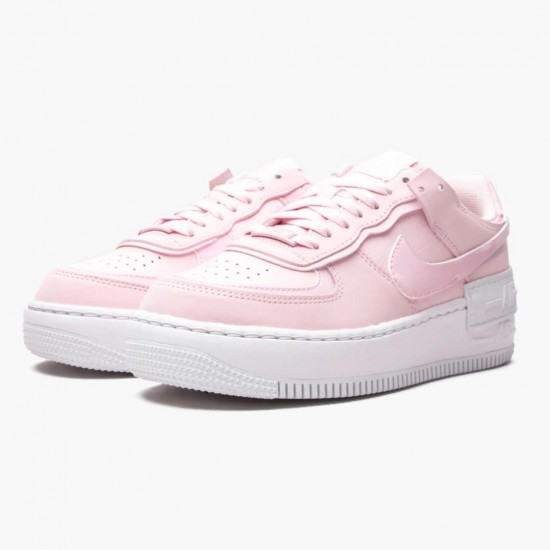 Nike Womens Air Force 1 Shadow Pink Foam Running Sneakers CV3020-600