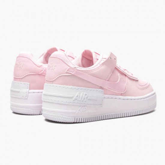 Nike Womens Air Force 1 Shadow Pink Foam Running Sneakers CV3020-600