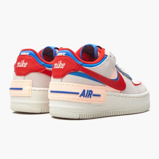 Nike Womens Air Force 1 Shadow Sail Running Sneakers CU8591-100