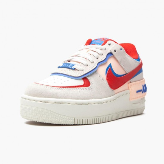 Nike Womens Air Force 1 Shadow Sail Running Sneakers CU8591-100